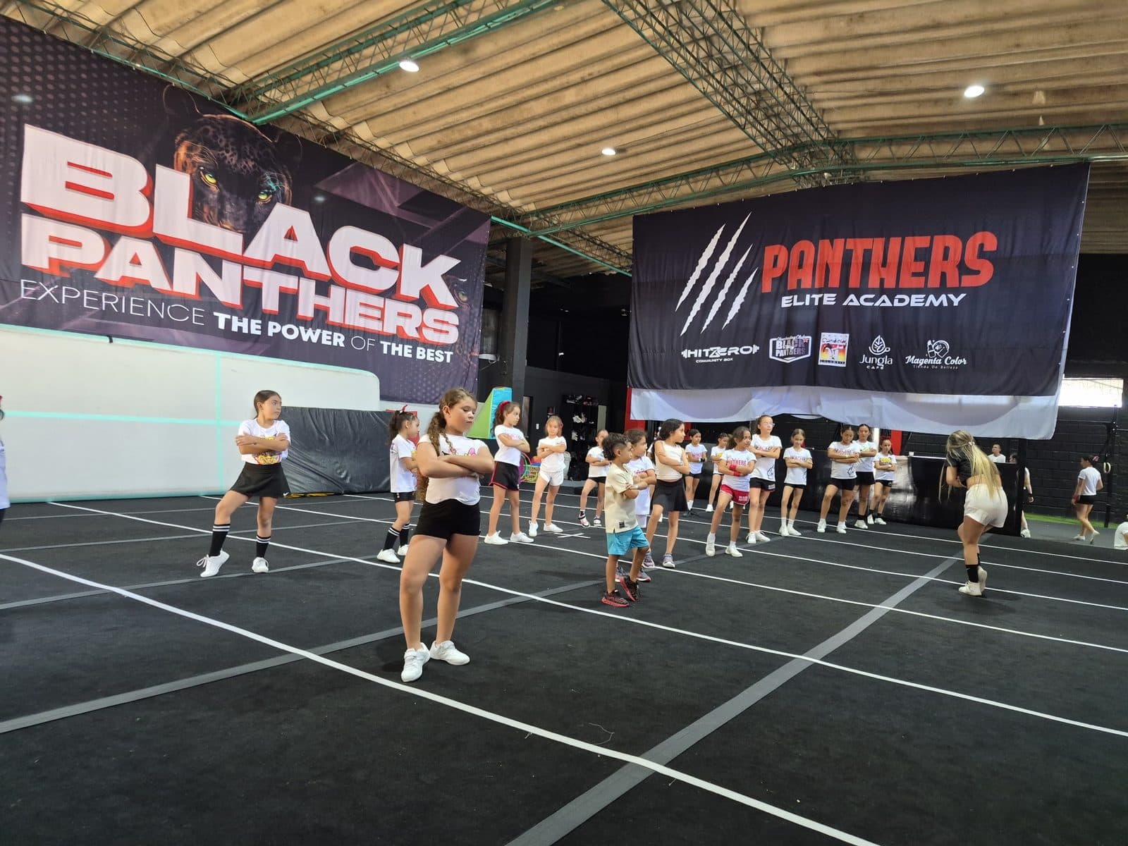 Entrenamiento en el mat de Black Panthers